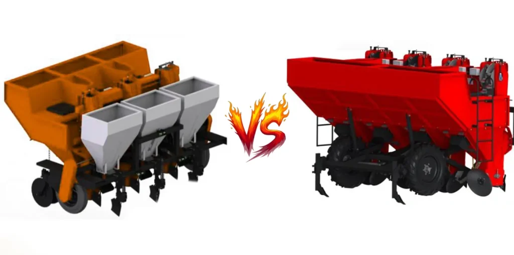 potato planter 3 rows vs 4 rows