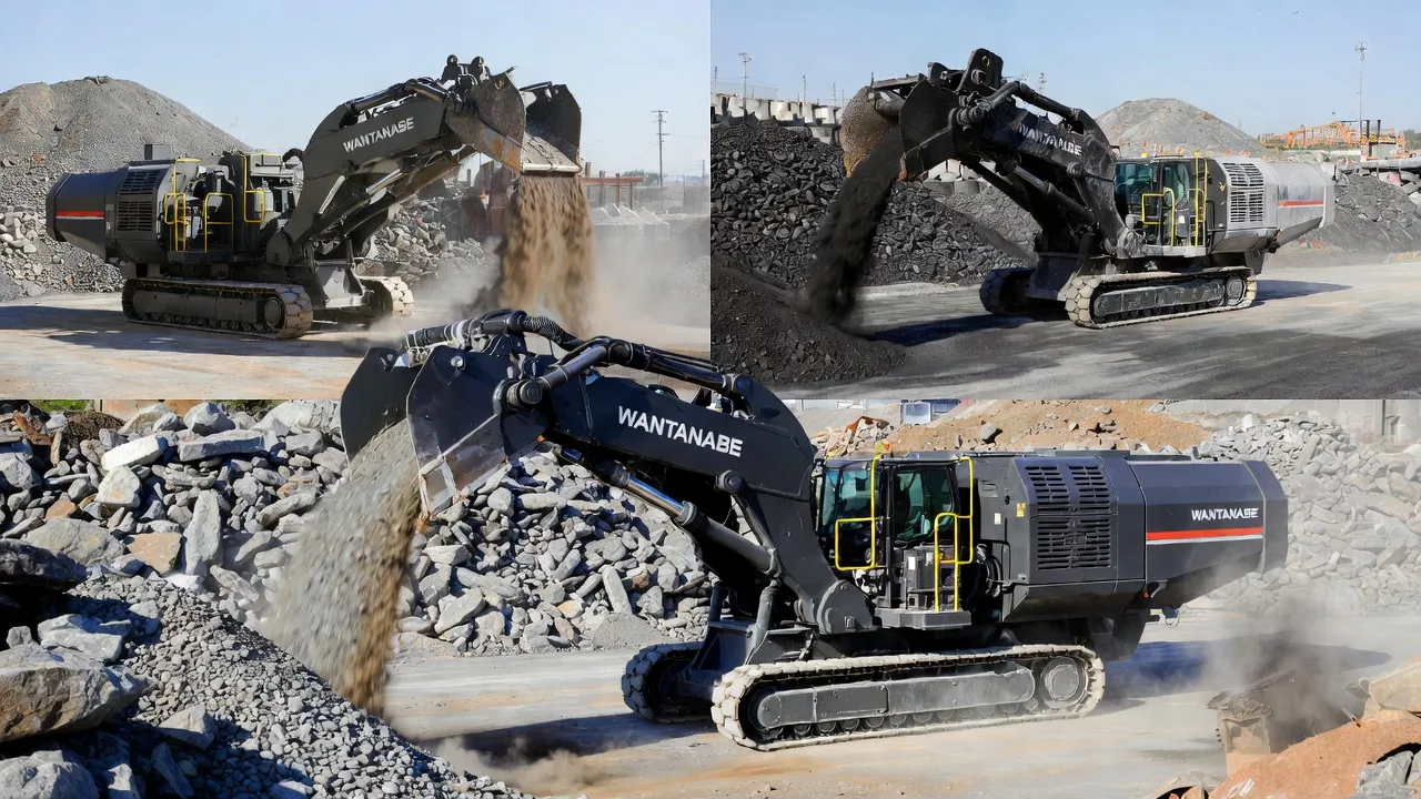 Urban underground excavation stone crusher spoil processing