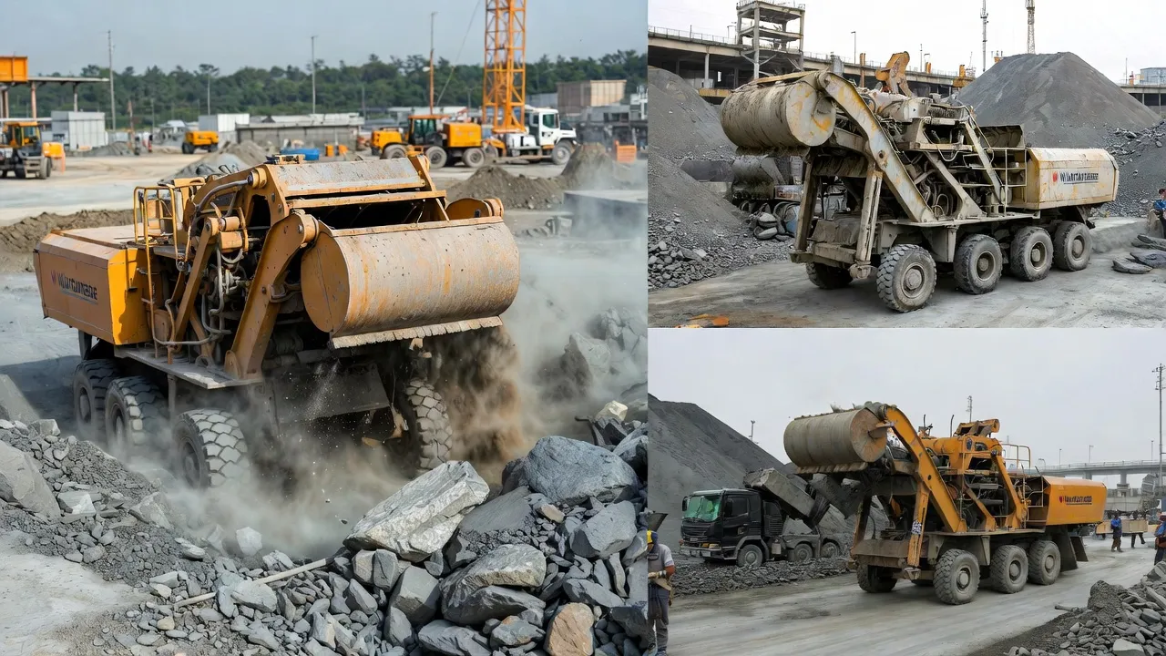 Stone crusher oil gas industry drill cutting well pad aggregate